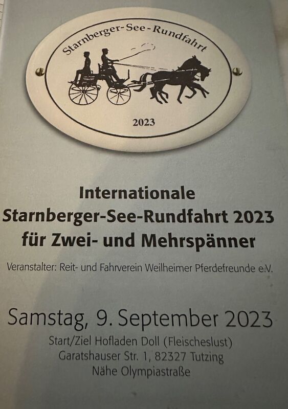 Internationale Starnberger-See-Rundfahrt 2023 f&uuml;r Zwei- und Mehrsp&auml;nner