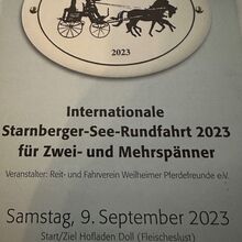 Internationale Starnberger-See-Rundfahrt 2023 für Zwei- und Mehrspänner